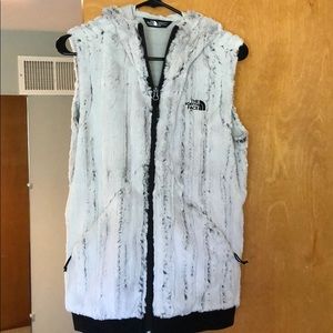 Hooded North Face vest - softest thing ever!